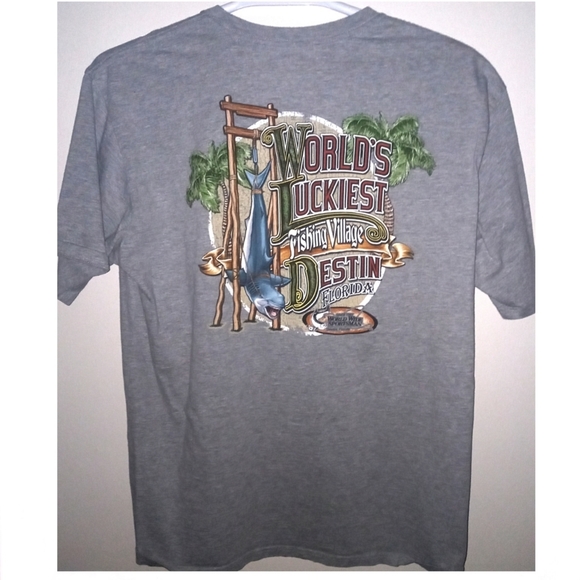BASS PRO SHOPS DESTIN FLA.  FLORO T-SHIRT MEN'S XL - Picture 1 of 4